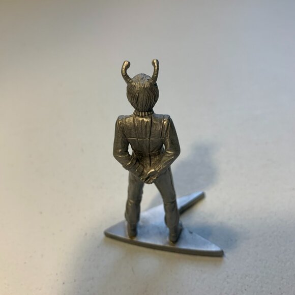 Star Trek Star Fleet Academy Andorian 3" pewter figure 1997 - Picture 2 of 3